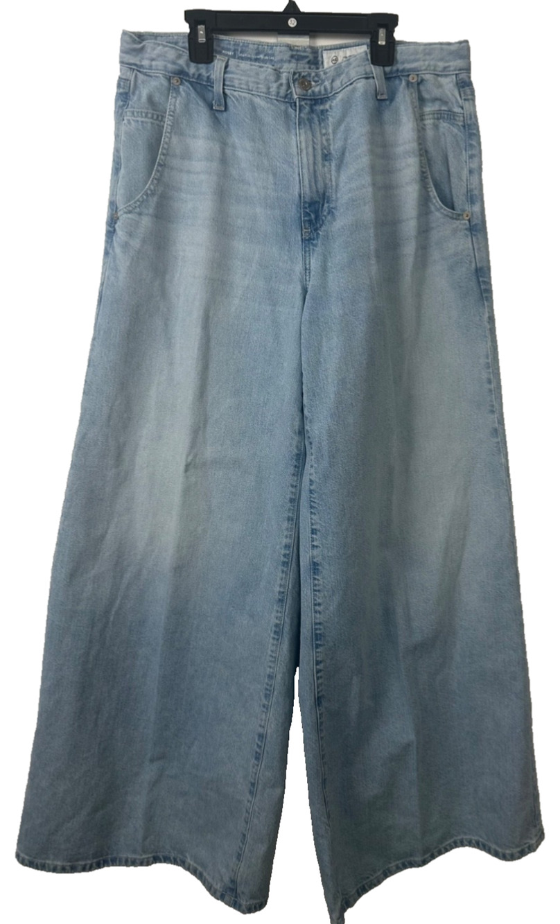 AG Adriano Goldschmied Jeans Womens 31 Mid Rise Posey Super Wide Leg Denim A21